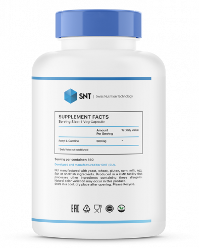 SNT Acetyl-L-Carnitine, 180 капсул