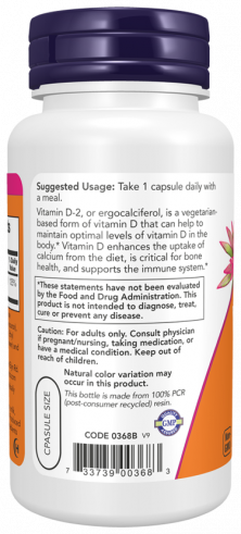 NOW High Potency Vitamin D 1000 IU, Высокоэффективный витамин Д-3 1000 МЕ, 120 капсул