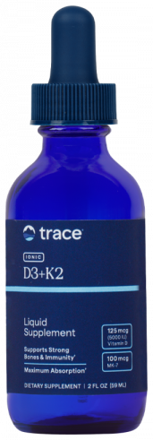 Trace Minerals Research Ionic D3 + K2 (125 mcg (5000 IU) D-3 + 100 mcg MK-7, 59 мл