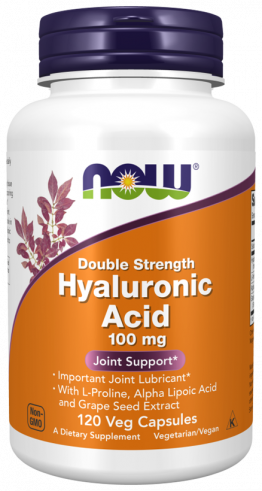 NOW Hyaluronic Acid 100 mg, 120 капсул