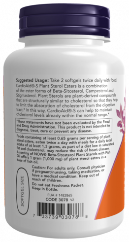 NOW Бета-Ситостеролы Фитостеролов, 90 капсул