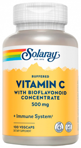 Solaray Vitamin C &amp; Bioflavonoids, 100 капсул