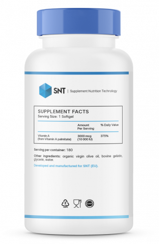 SNT Vitamin A, 180 капсул