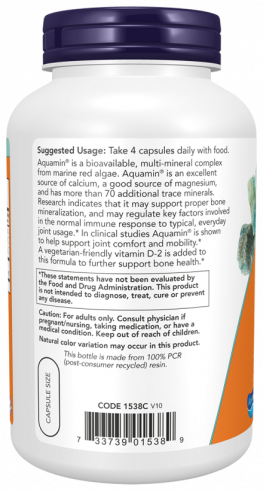 NOW Red Mineral Algae, Красные минеральные водоросли, 180 капсул