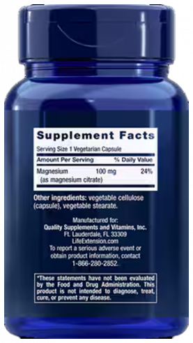 Life Extension Magnesium (Citrate), 100 капсул