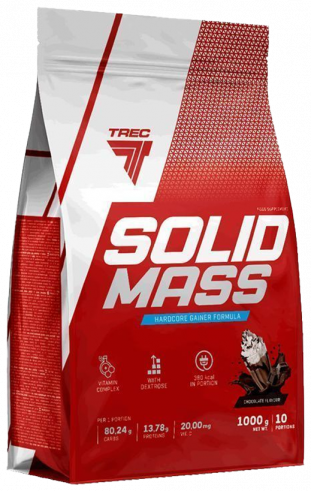 Trec Nutrition Solid Mass, Углеводно-белковый гейнер, 1000 грамм