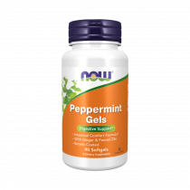 NOW Peppermint gels, 90 капсул