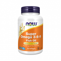 NOW Super Omega-3-6-9 1200 mg, 90 капсул